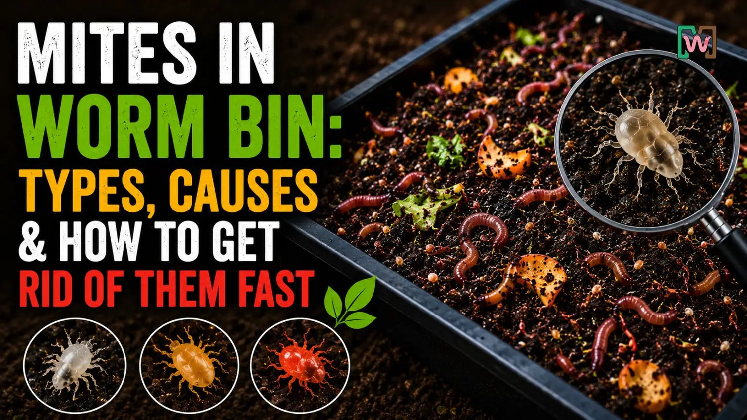 Mites in Worm Bin