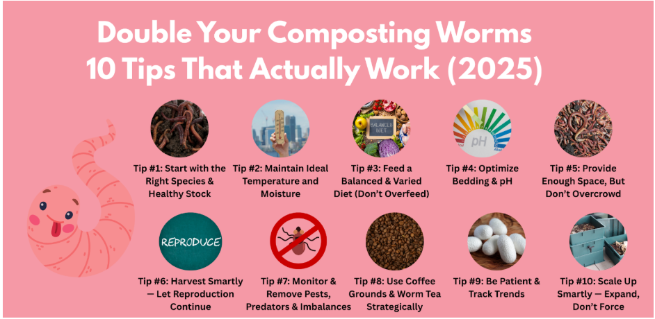 Double Your Composting Worms