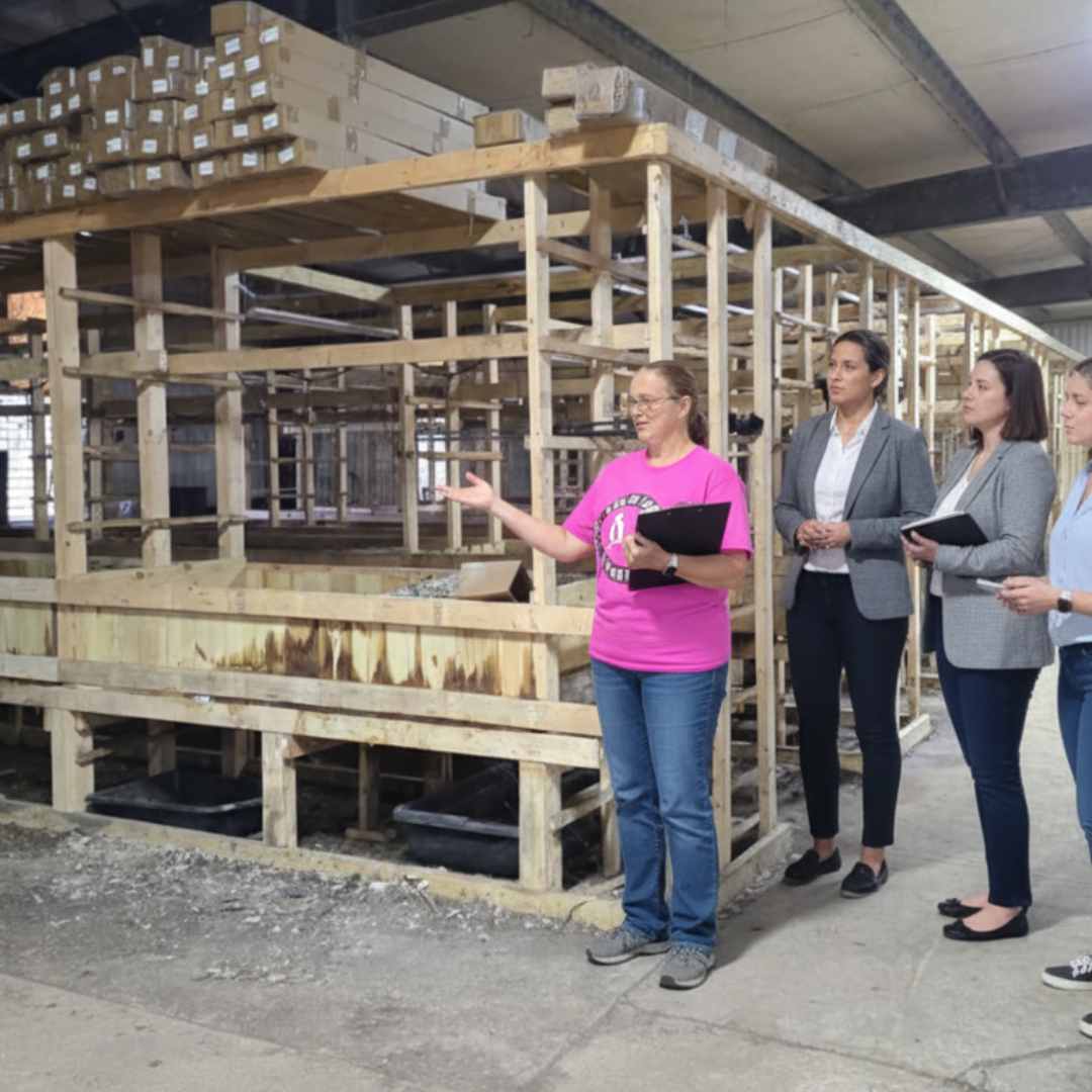 Visita a la granja de lombrices de Meme para la cría comercial de lombrices