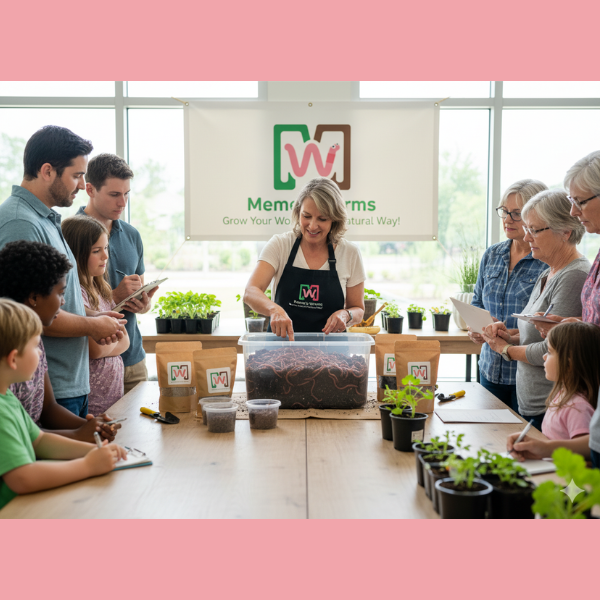 Visita a la granja de lombrices de Meme para la cría comercial de lombrices