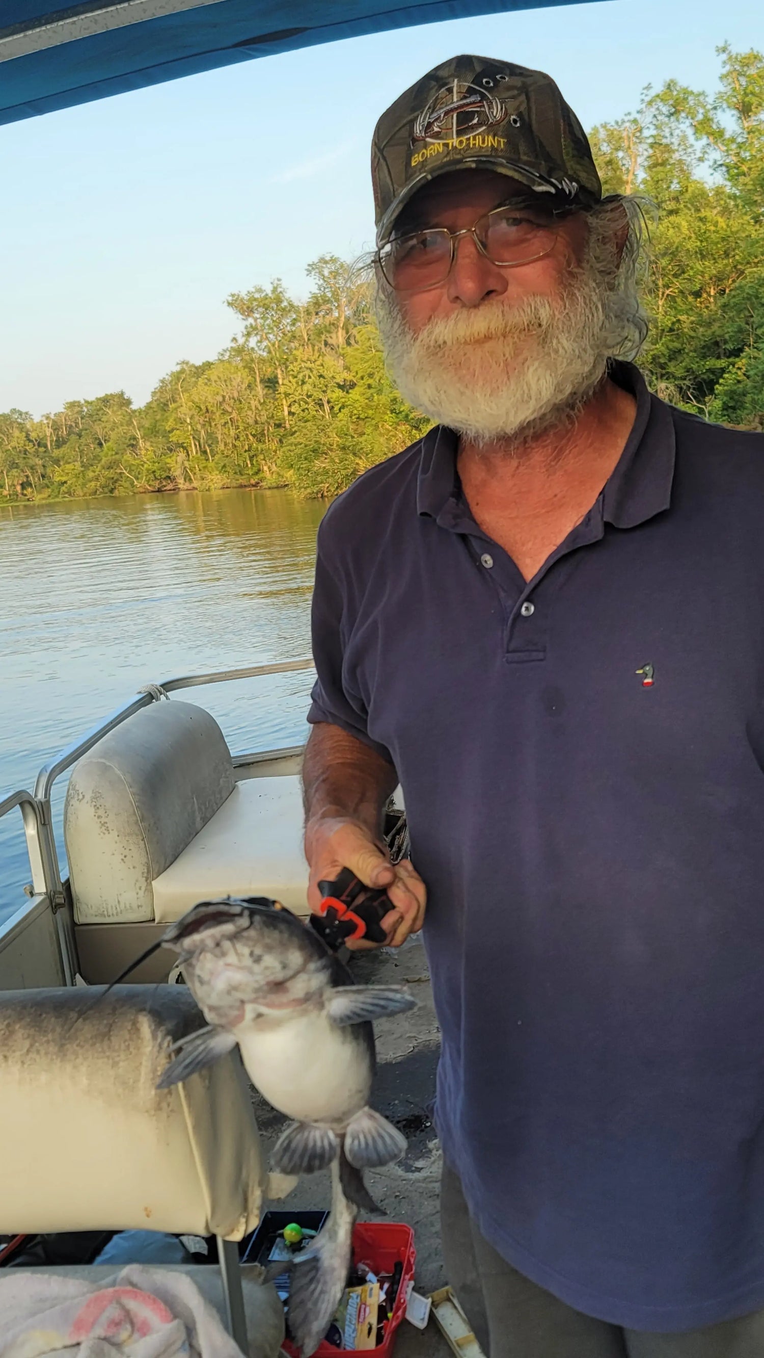 man holding fish