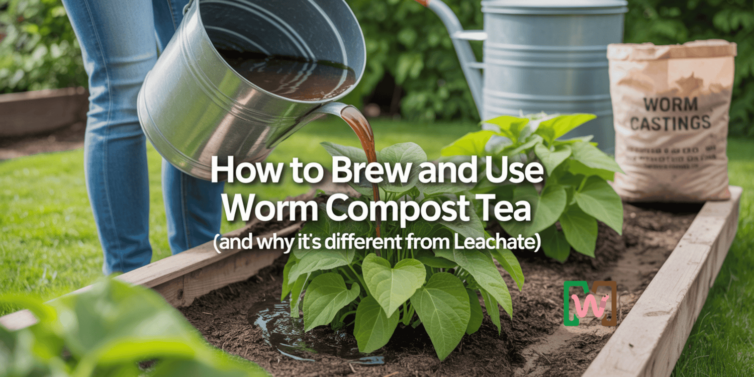 How to Brew and Use Worm Compost Tea (and Why It’s Different from Leachate)