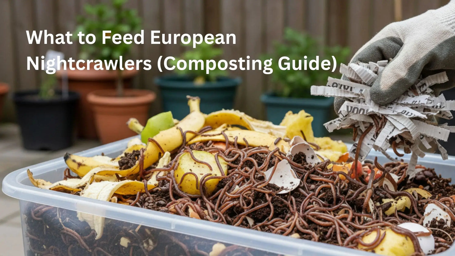 What to Feed European Nightcrawlers (Composting Guide)