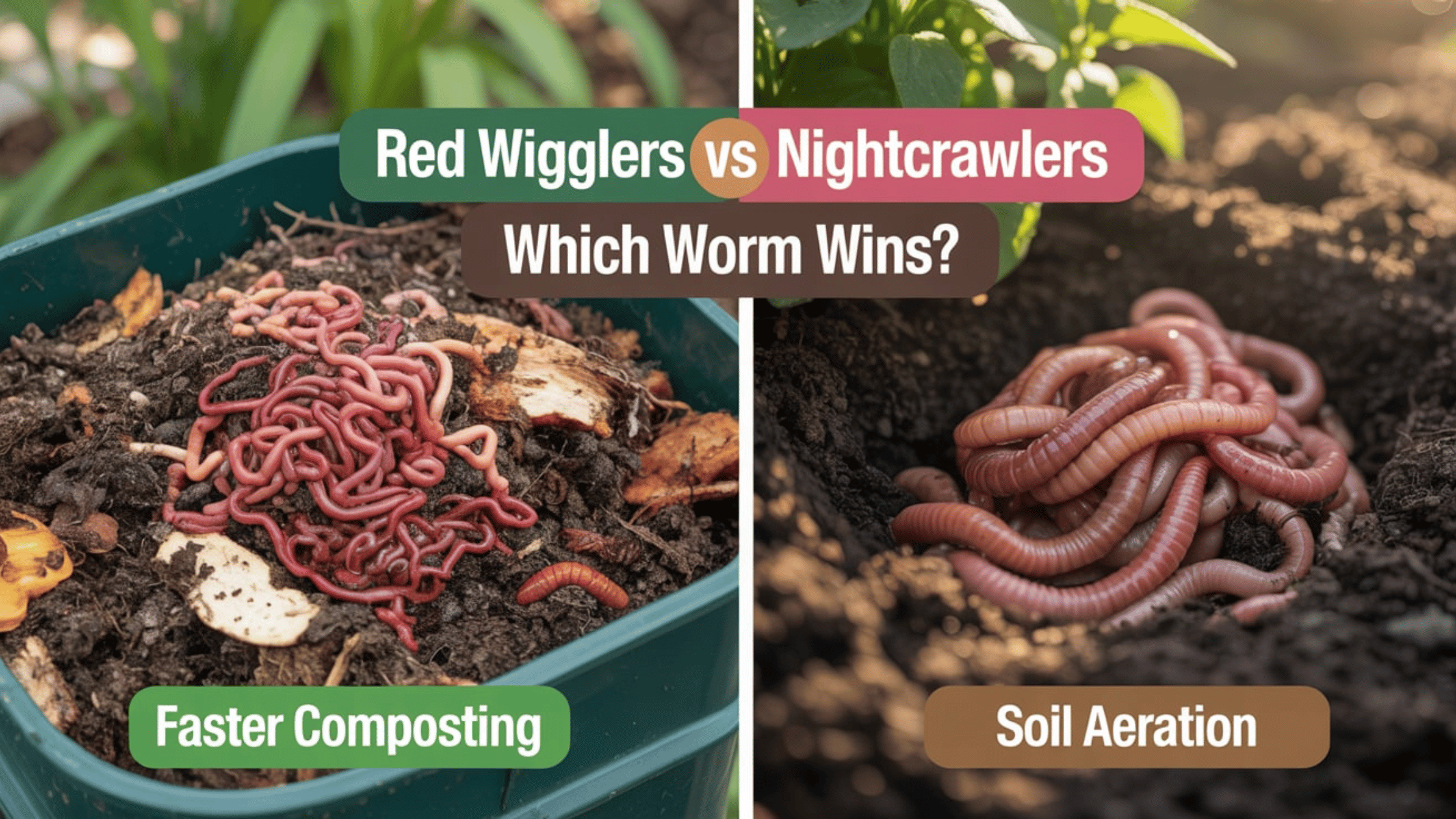 Red Wigglers or Nightcrawlers: Which is Better for Vermicomposting?