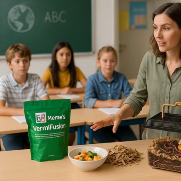 Lombricompostera para docentes: kit de compostaje para el aula con vermifusión