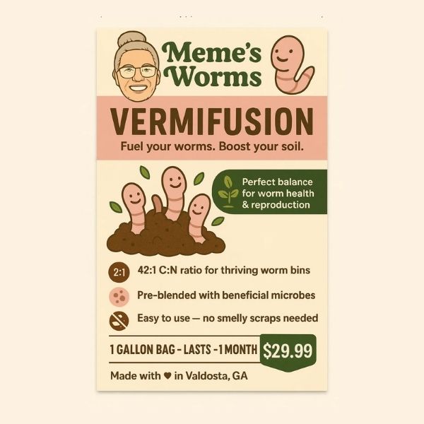 Mezcla de vermifusión Memes para lecho de lombrices