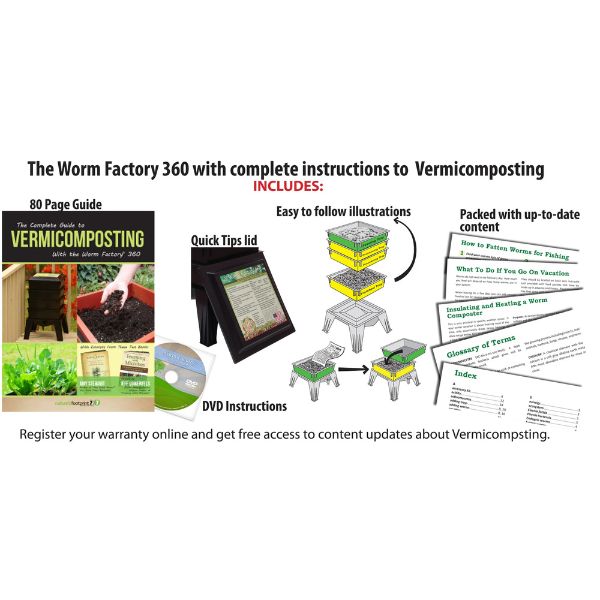Unidad de 4 bandejas Worm Factory 360