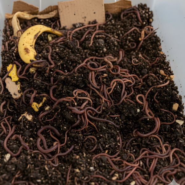 Composting Worm Mix -Red Wigglers and European Nightcrawlers