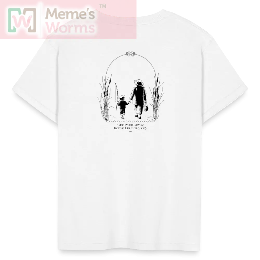 Meme's Worms Kids T-Shirt - white