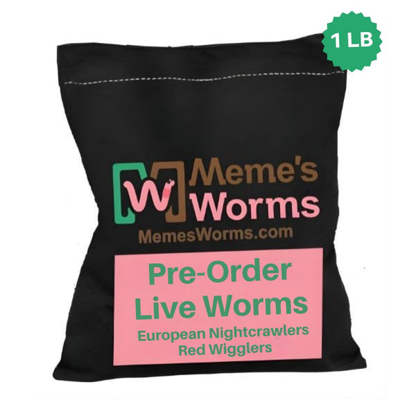 Pre-Order Live Worms 1 LB | Red Wigglers & Nightcrawlers – 50% Off